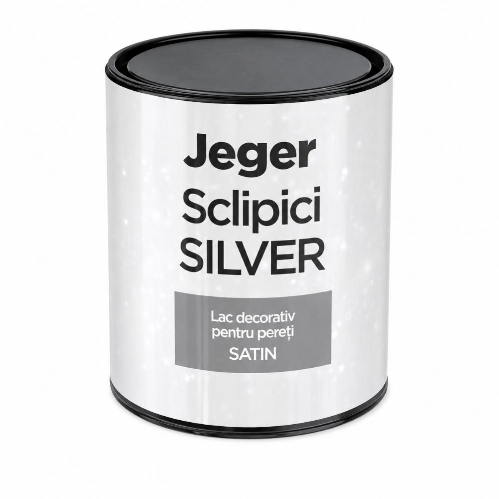 Sclipici lac decorativ Jeger, argintiu, 0,5 l