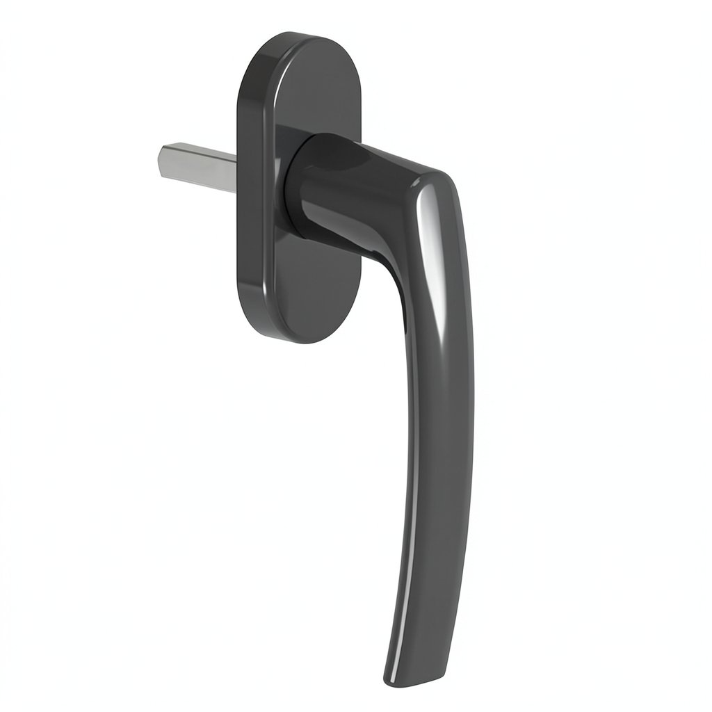 Maner pentru fereastra PVC, aluminiu, antracit