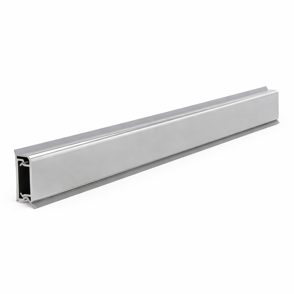 Profil inalt plat, aluminiu, lucios, 4 m