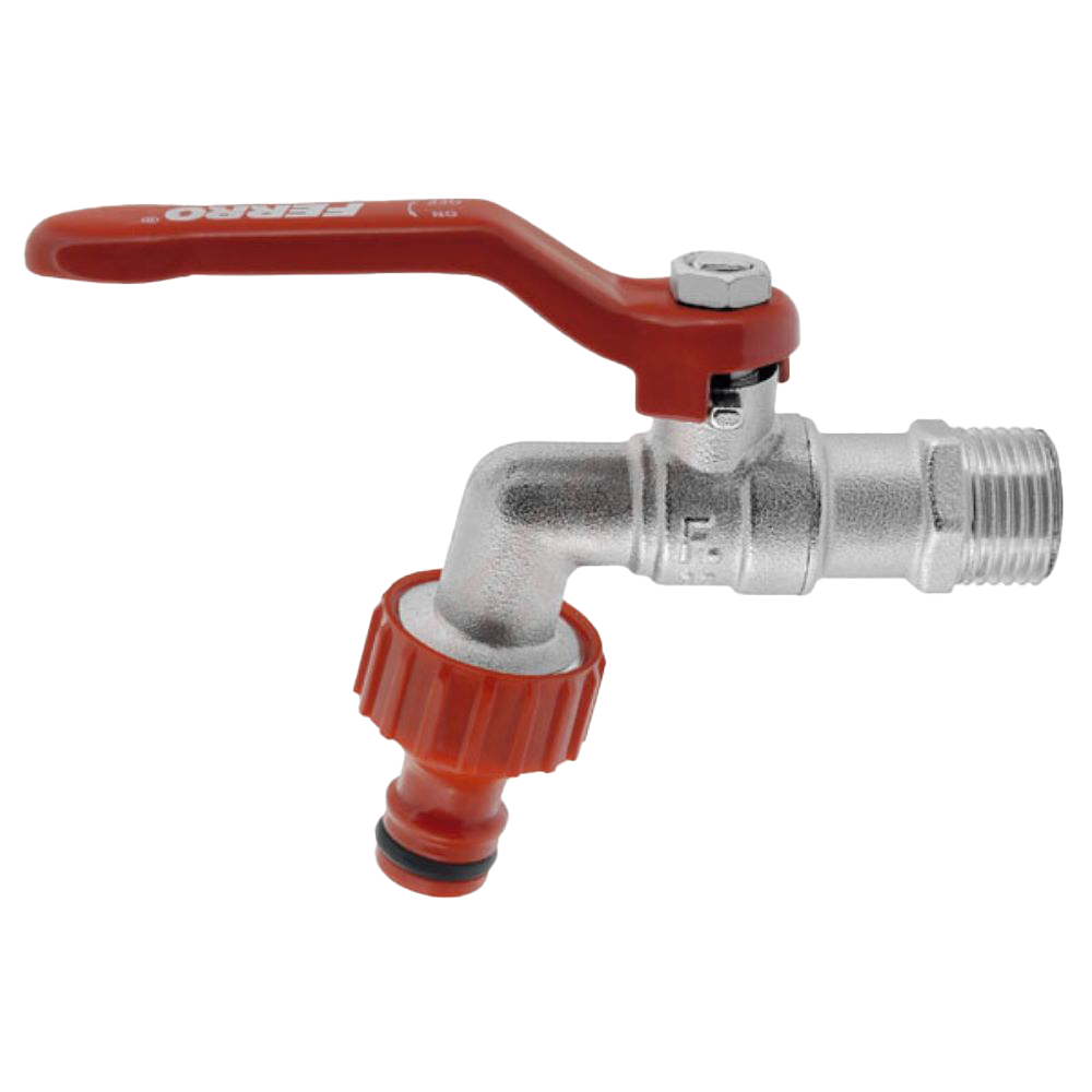 Robinet sferic scurgere Ferro KCP2, alama, 3/4 inch, 10 bar