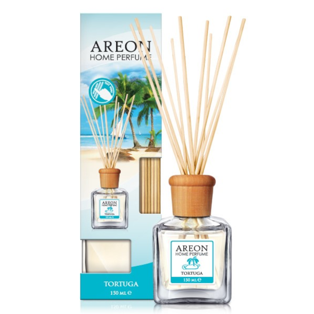 Odorizant cu betisoare Areon Home Perfume, Tortuga, 150 ml