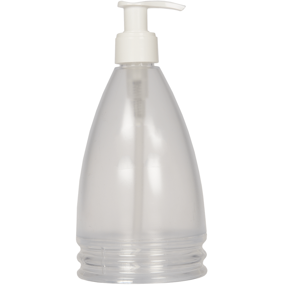 Dozator sapun lichid Tatay Aqua Glace, plastic, transparent, 17,5 x 8 x 8 cm