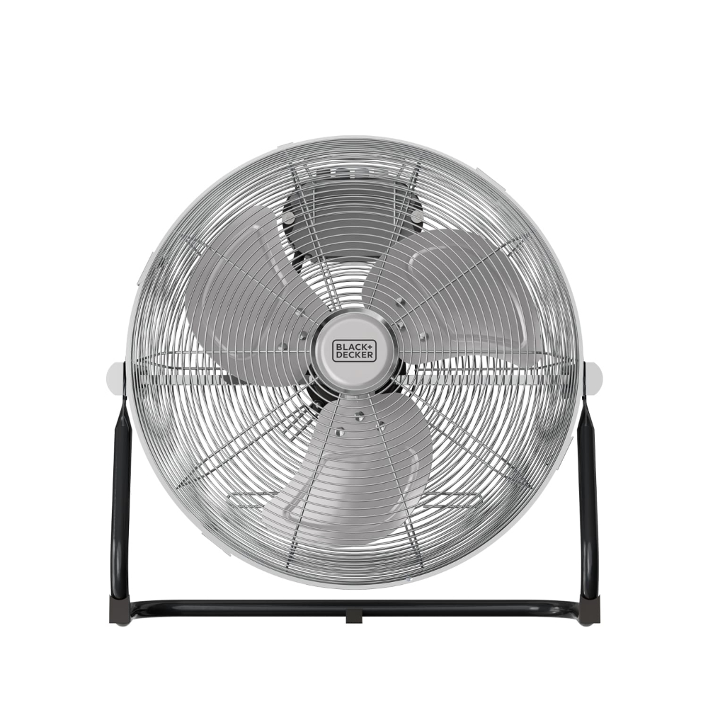 Ventilator de birou Black + Decker, 60 W, 3 trepte, plastic, gri/argintiu, 35 x 45 cm