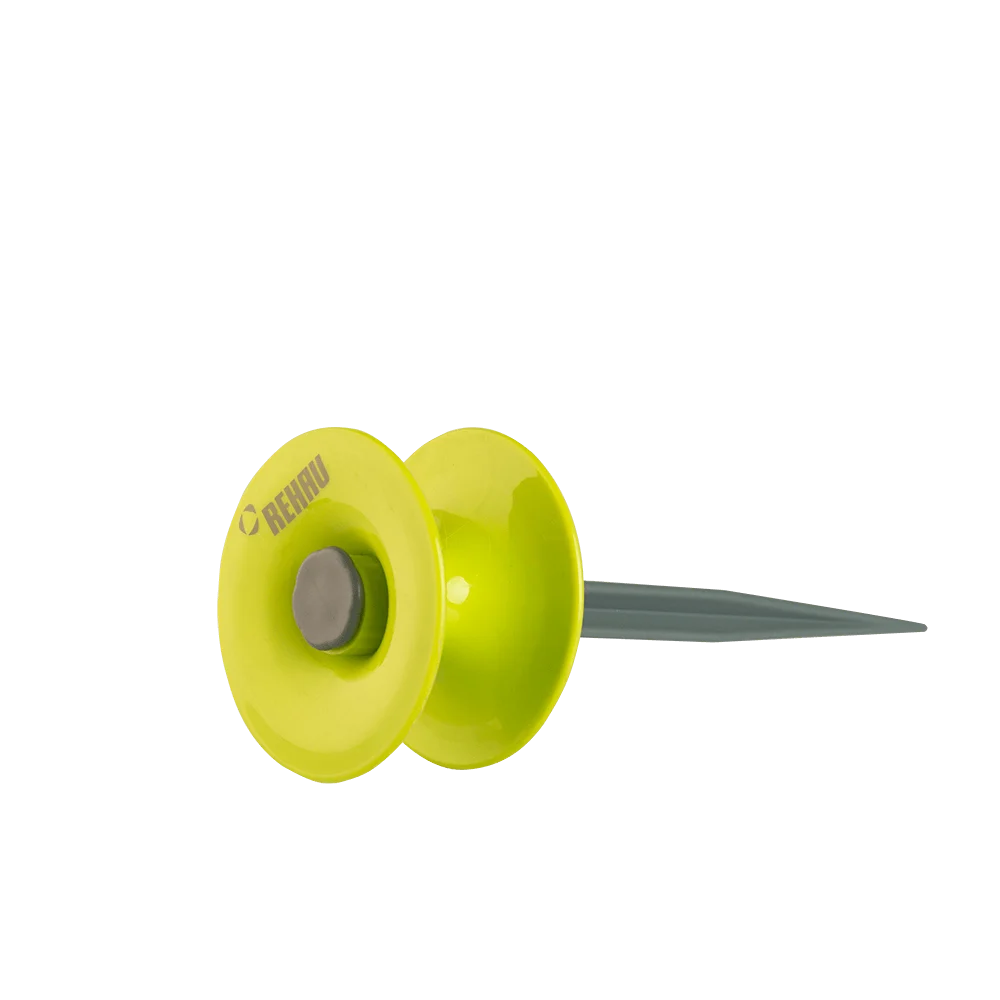 Piesa de ghidaj pentru furtun si cablu Rehau, plastic, verde