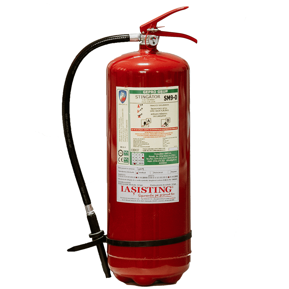 Stingator presurizat, cu spuma mecanica, tip SM9, 9L