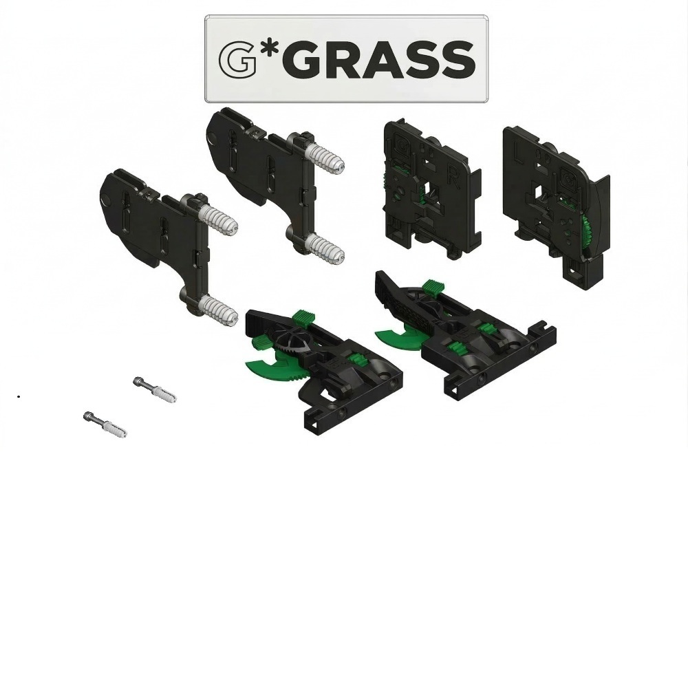 Set accesorii Vionaro V8 5D Ice, plastic, alb, inaltime 89/121 mm, 8 bucati