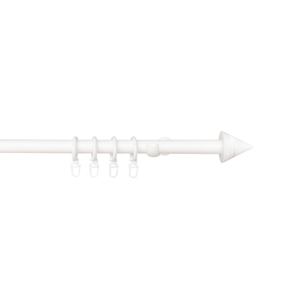 Galerie metal Como alba 240 cm, diametru 20mm