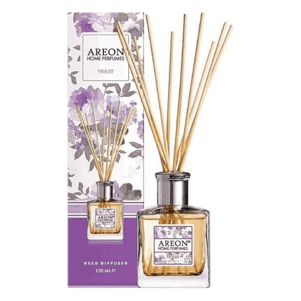 Odorizant cu betisoare Areon Perfume, Miel de Violettes, 150 ml