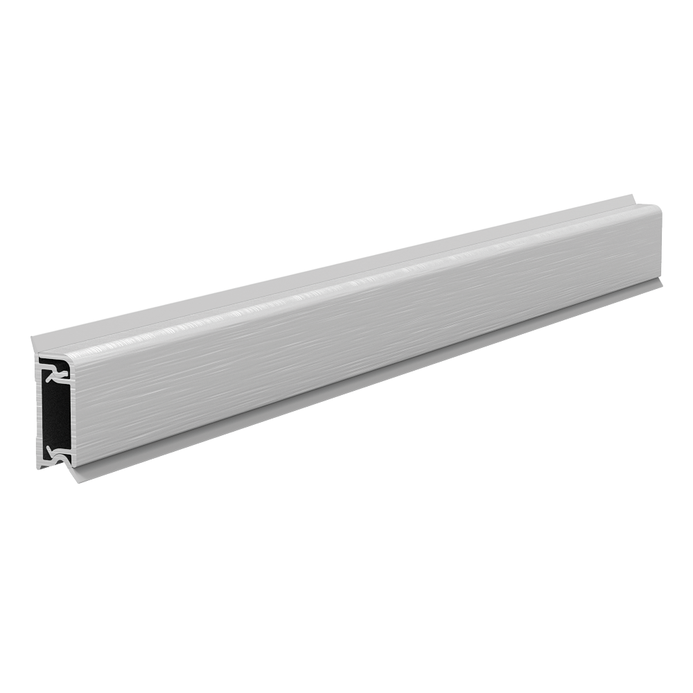 Profil inaltator plat pentru blat, aluminiu mat, 4 m