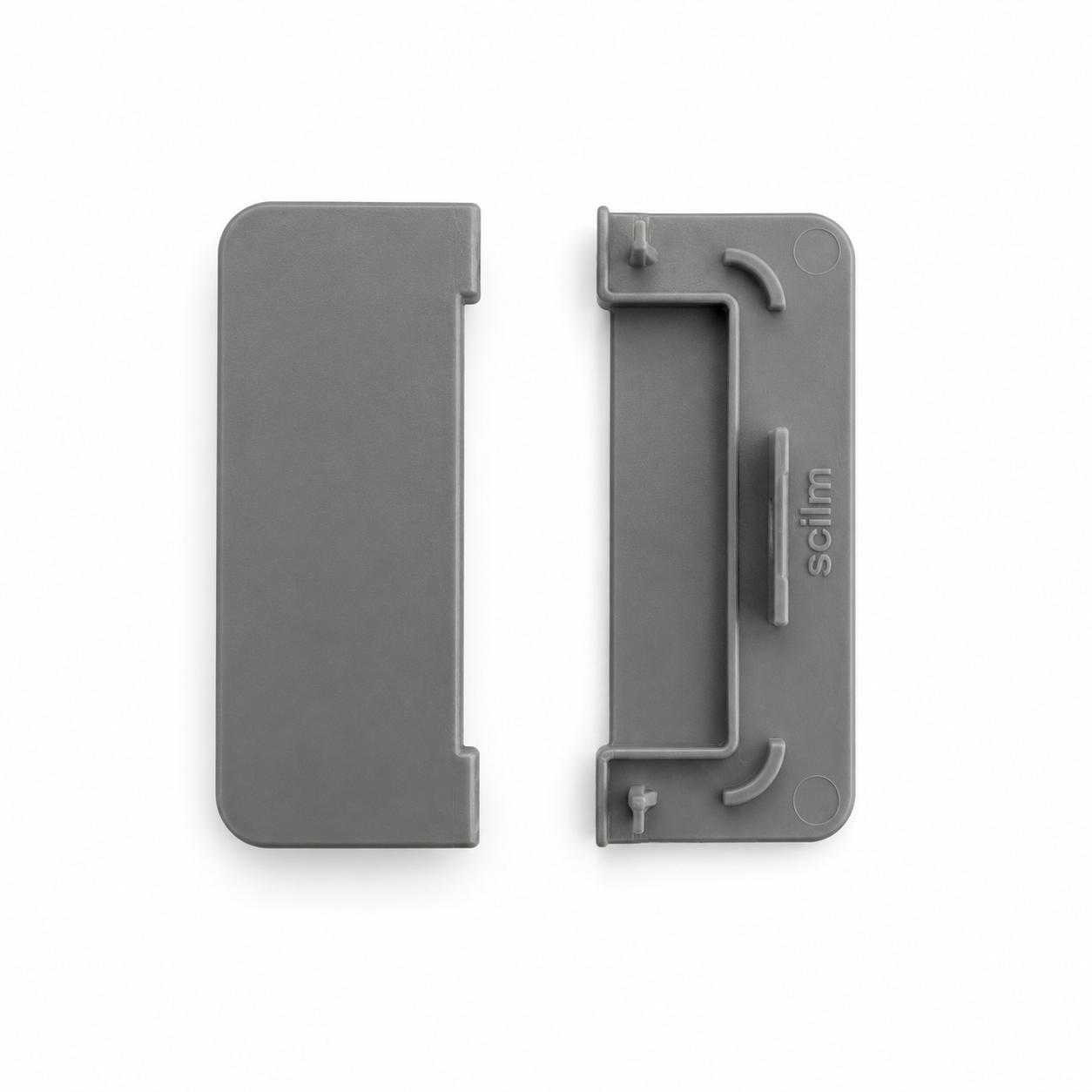 Set terminatie stanga/dreapta profil Gola 8402, plastic, argintiu