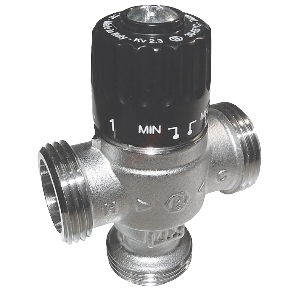Vana termostatica amestec Ferro MT20S, ¾”, argintiu