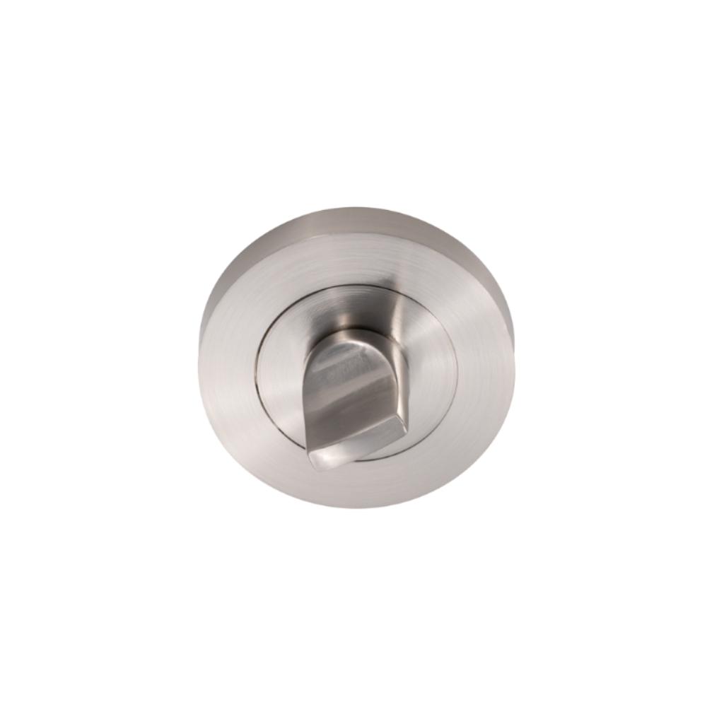 Set rozeta usi lemn interior Gato, 55 mm, zamac, finisaj nichel satinat