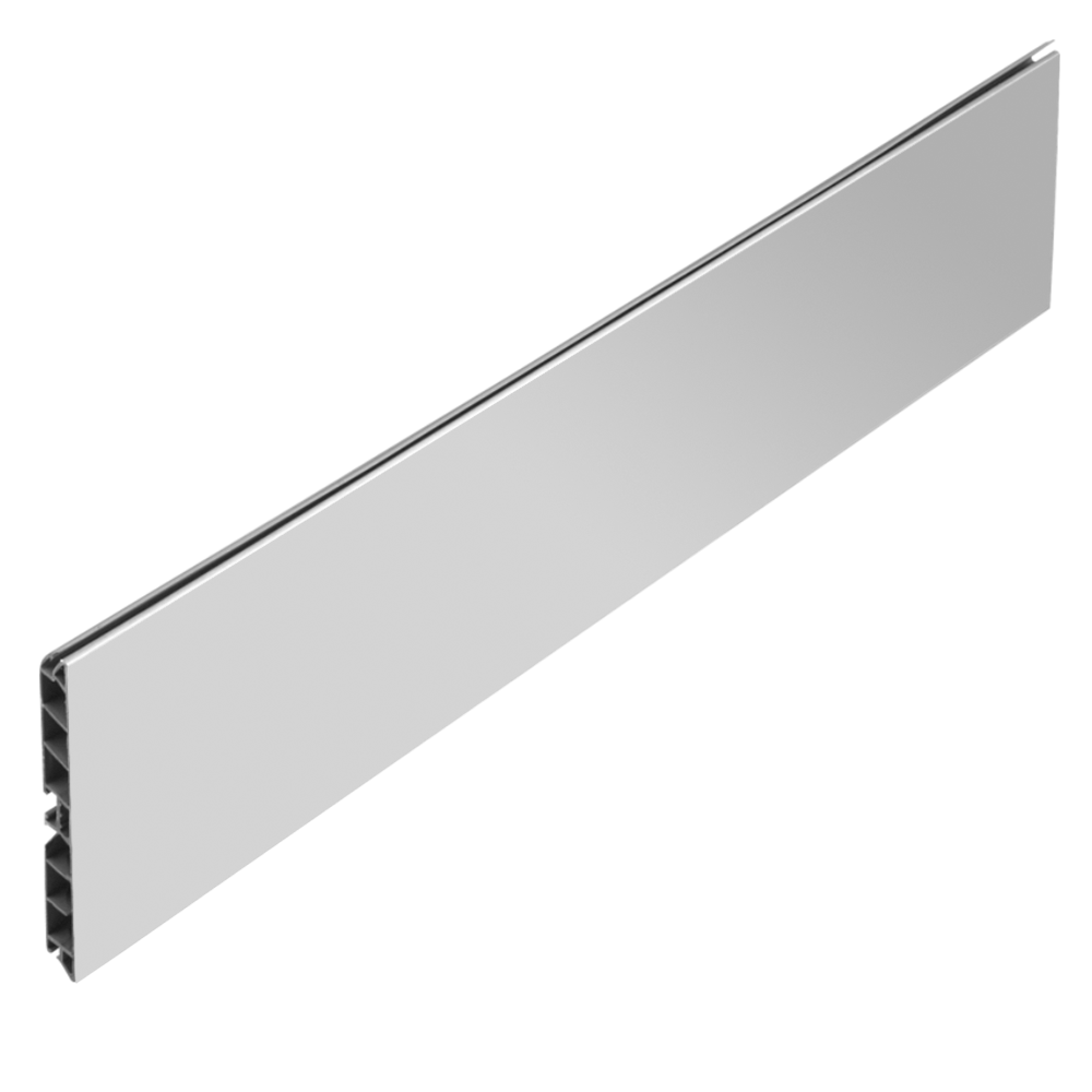 Plinta PVC, aluminiu mat, 4000 x 100  mm
