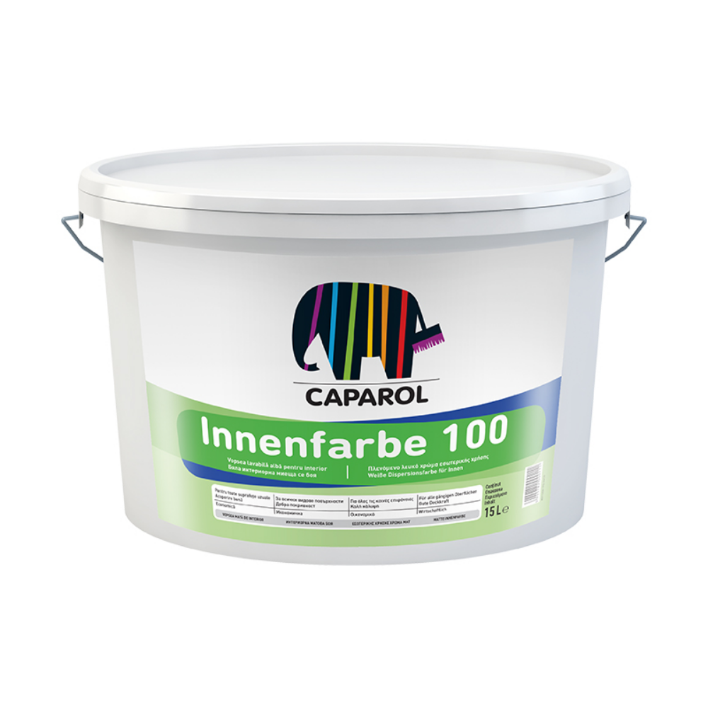 Vopsea lavabila Caparol Innenfarbe 100, interior, alba, 9 l