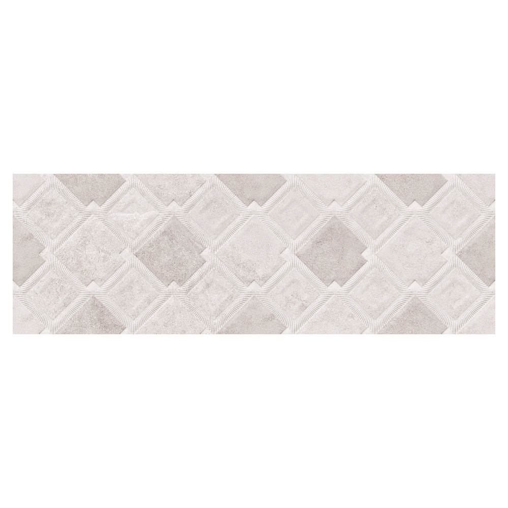 Faianta baie rectificata glazurata AC-13266 HL1, gri, mat, aspect de ciment, 75 x 25 cm