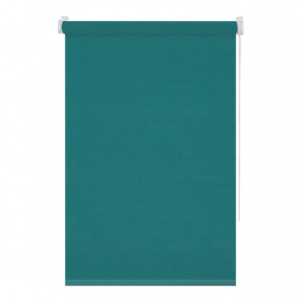 Rulou textil translucid Romance Clemfix Colors K11, 72.5 x 160 cm, bleu turcoaz