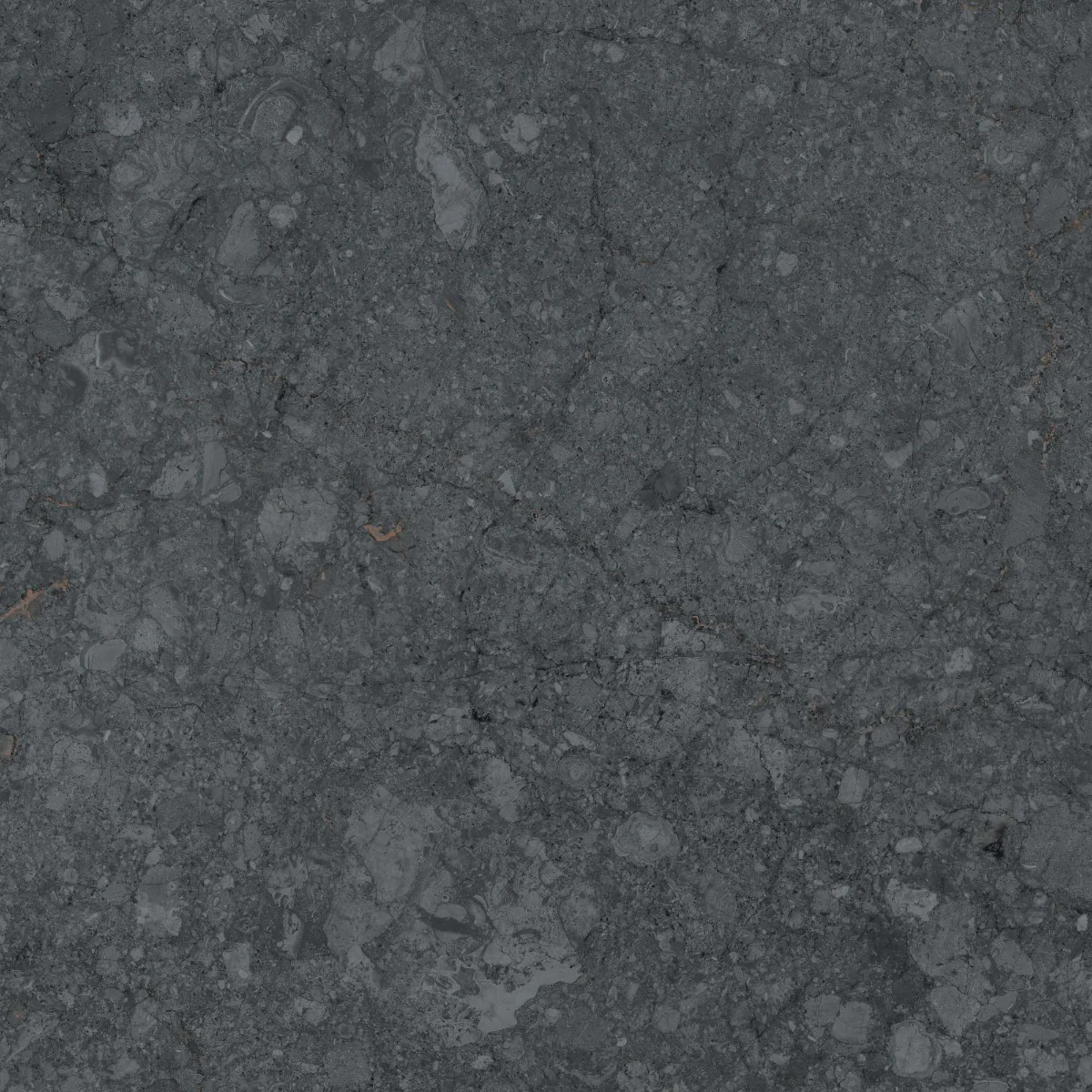 Gresie portelanata exterior/interior KAI Cambria Anthracite, rectificata, mat, decor piatra, antracit, 60 x 60 cm