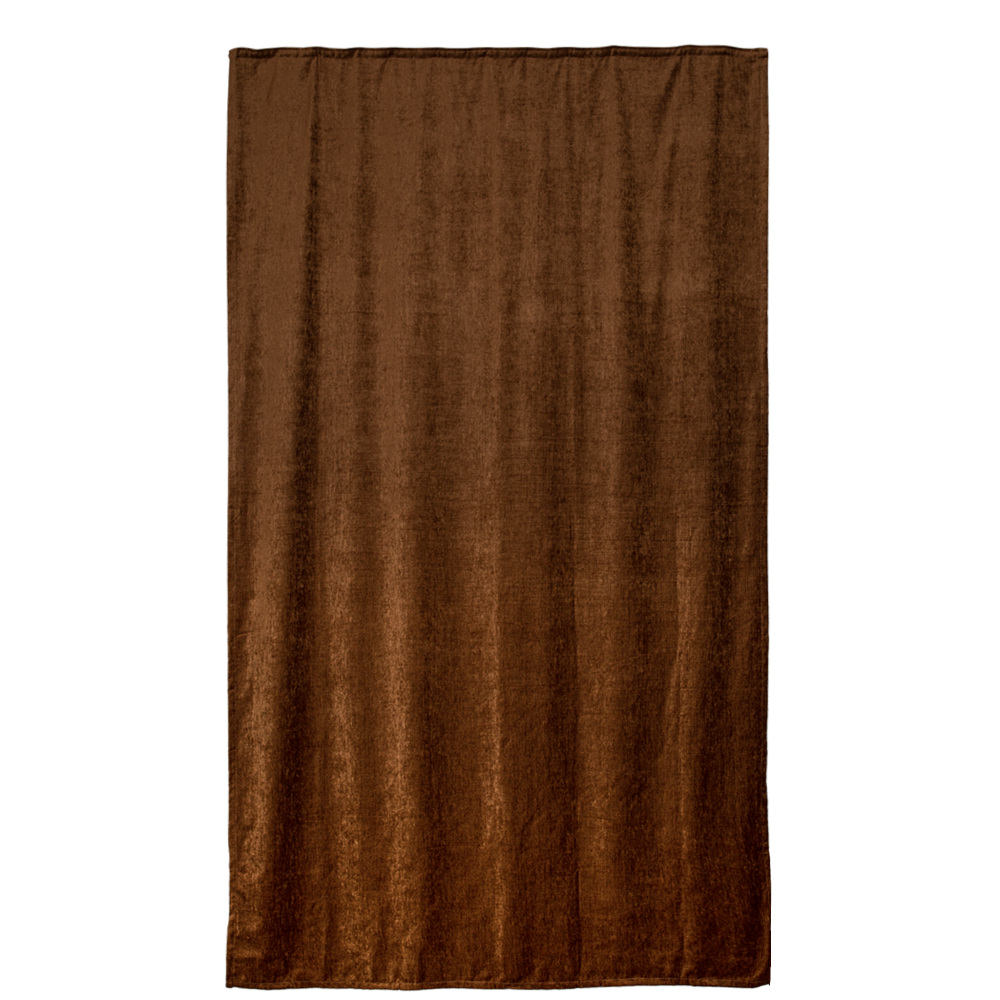Draperie Sndeco, model 8135/3926, 100% poliester, maro ciocolatiu, 140 x 245 cm