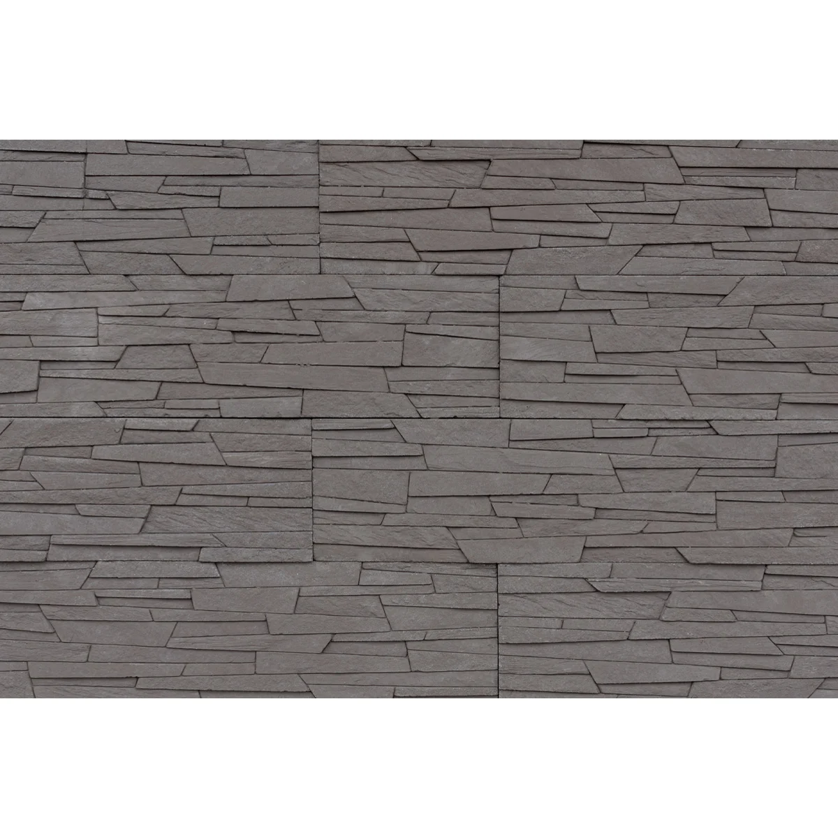 Piatra decorativa Modulo Impuls Graphite, exterior/interior, montaj fara rost tip placa cu placa, nuante de negru, 36,8 x 9,8 x 1,7 cm