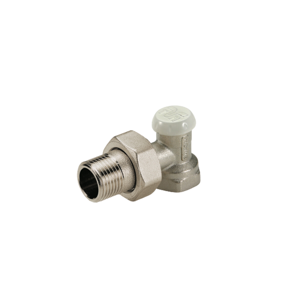 Robinet calorifer colt retur Tiemme, alama, alb, 1/2 inch