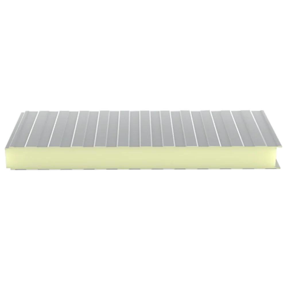 Panou sandwich perete, alb, RAL 9002, grosime 30 mm, dim. 6 x 1 m