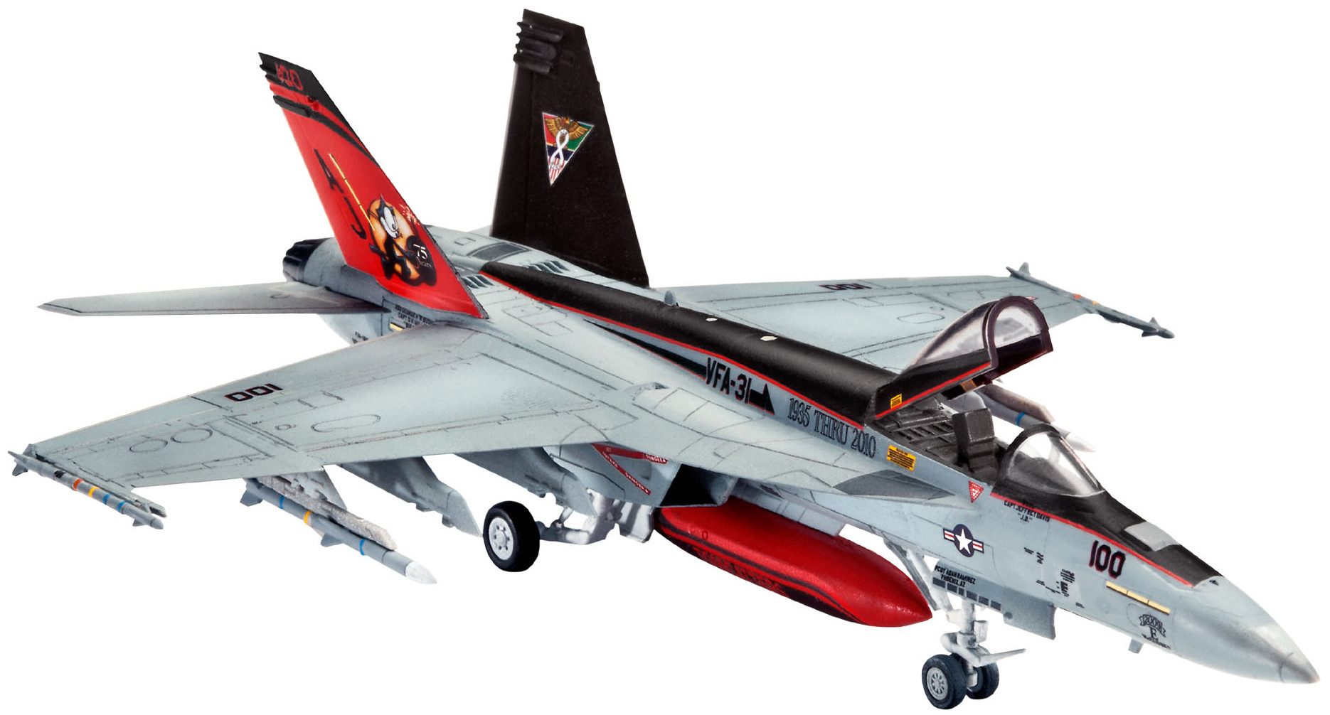 Model de luptator asamblat Revell - F/A-18E Super Hornet (03997)