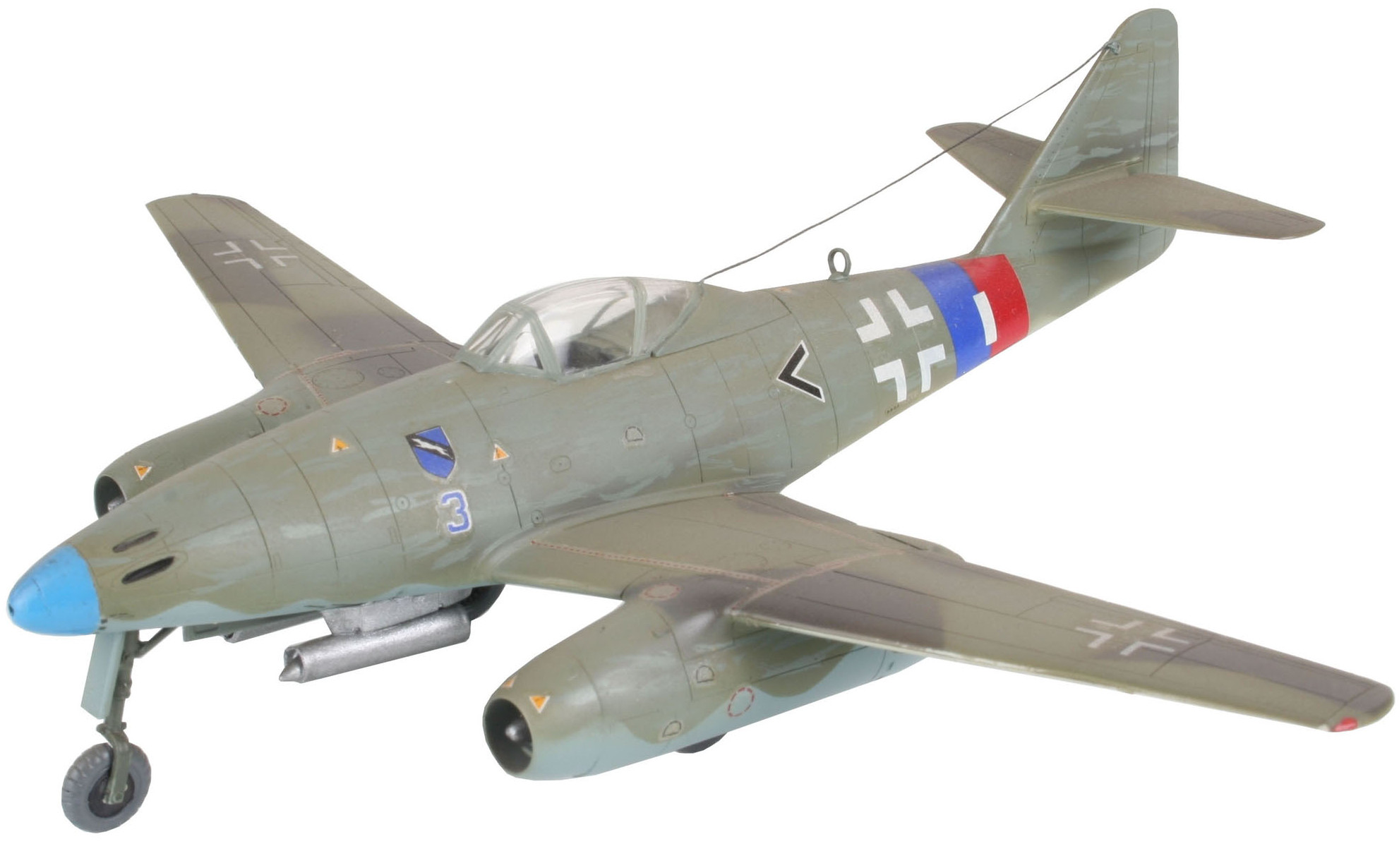 Model asamblat a unei aeronave militare Revell - Me 262 A1a (04166)