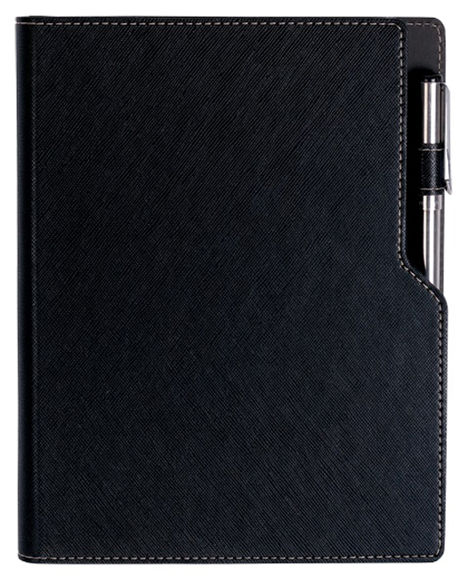Agenda din piele cu spirala Alicante A5 - Neagra