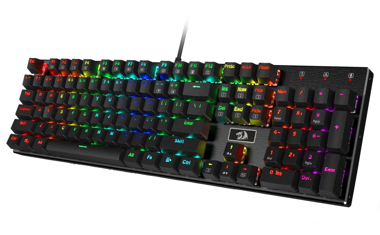 Tastatura mecanică Redragon - Devarajas K556, maro, RGB, negru