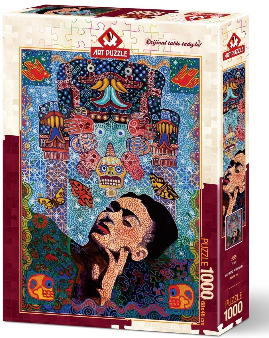 Puzzle Art Puzzle din 1000 de piese - Frida, Alfredo Aregeyn