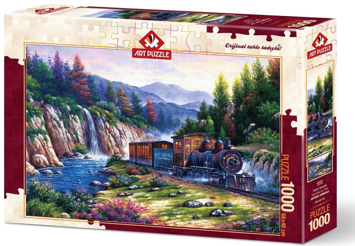 Puzzle Art Puzzle din 1000 de piese - Calatorie cu trenul, Athuro Zaraga