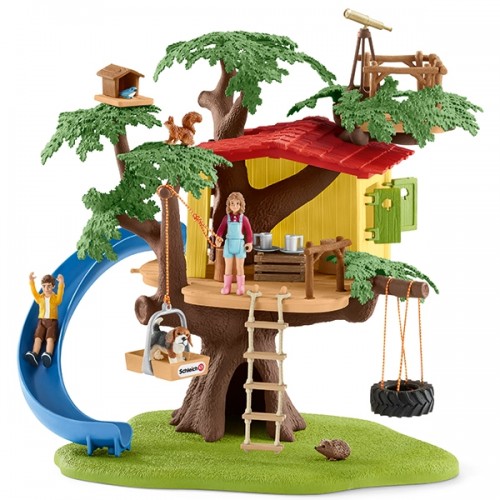 Set figurine Schleich Farm World - Casuta de lemn