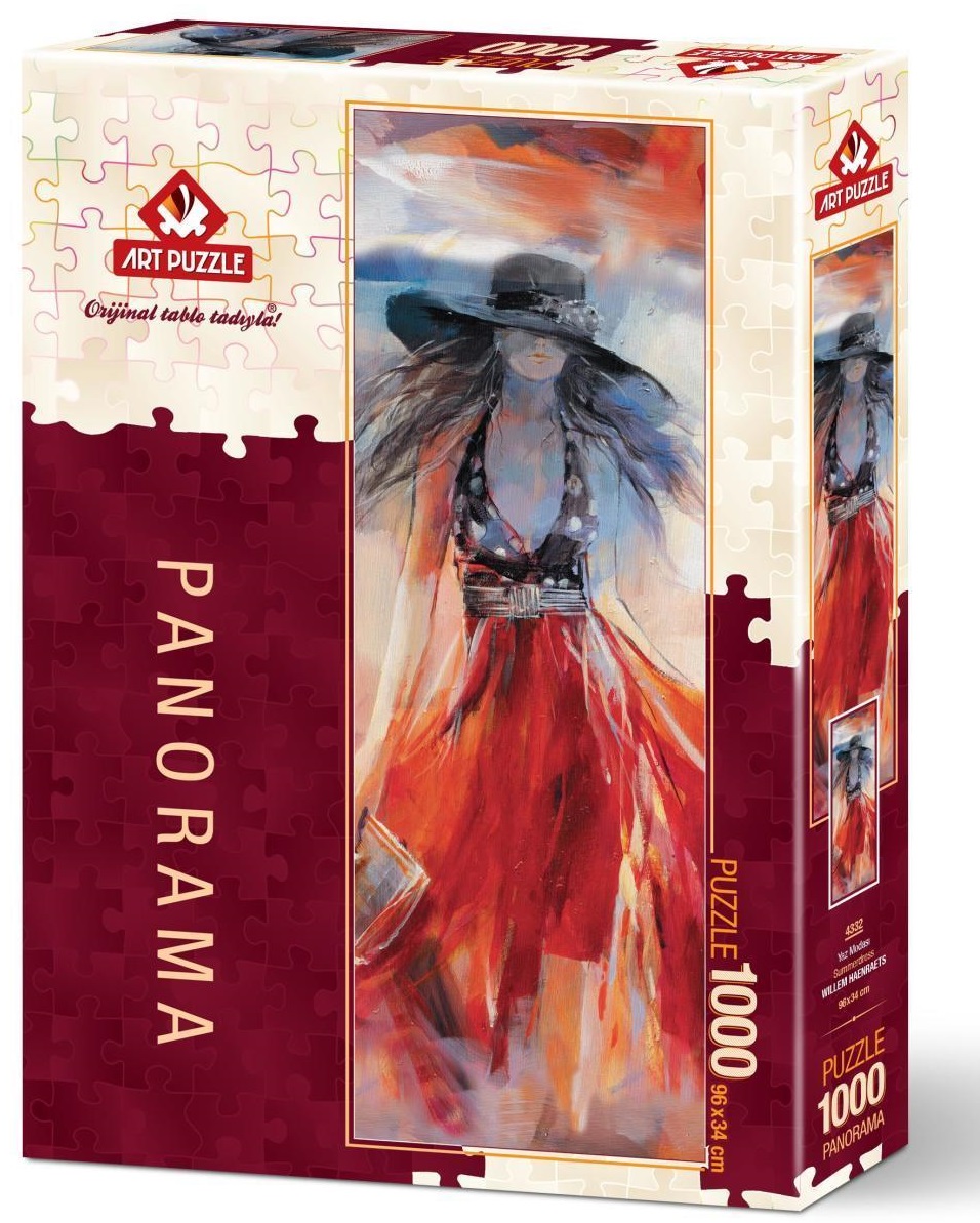 Puzzle panoramic Art Puzzle din 1000 de piese - Rochie de vara, Willem Heenraes