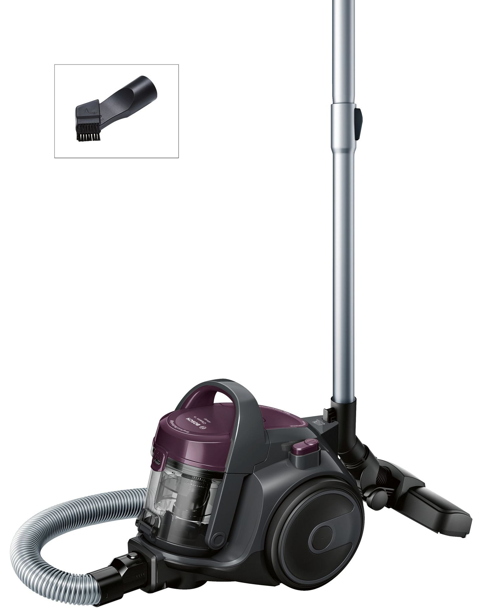 Aspirator Bosch - BGC05AAA1, HEPA, negru/mov