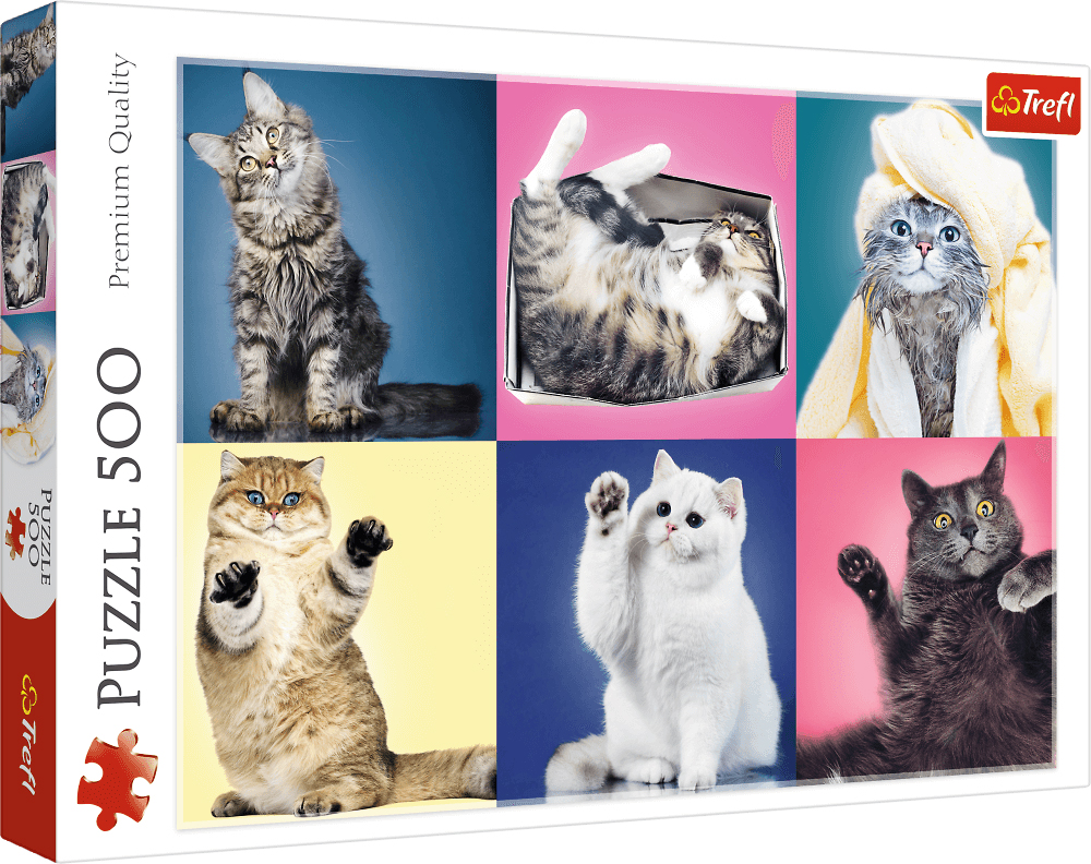 Puzzle Trefl din 500 de piese - Pisoiasi