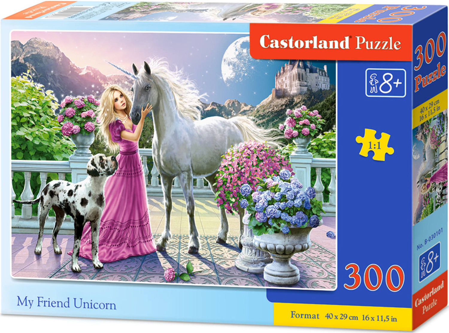 Puzzle Castorland din 300 de piese - Prietenul meu unicorn