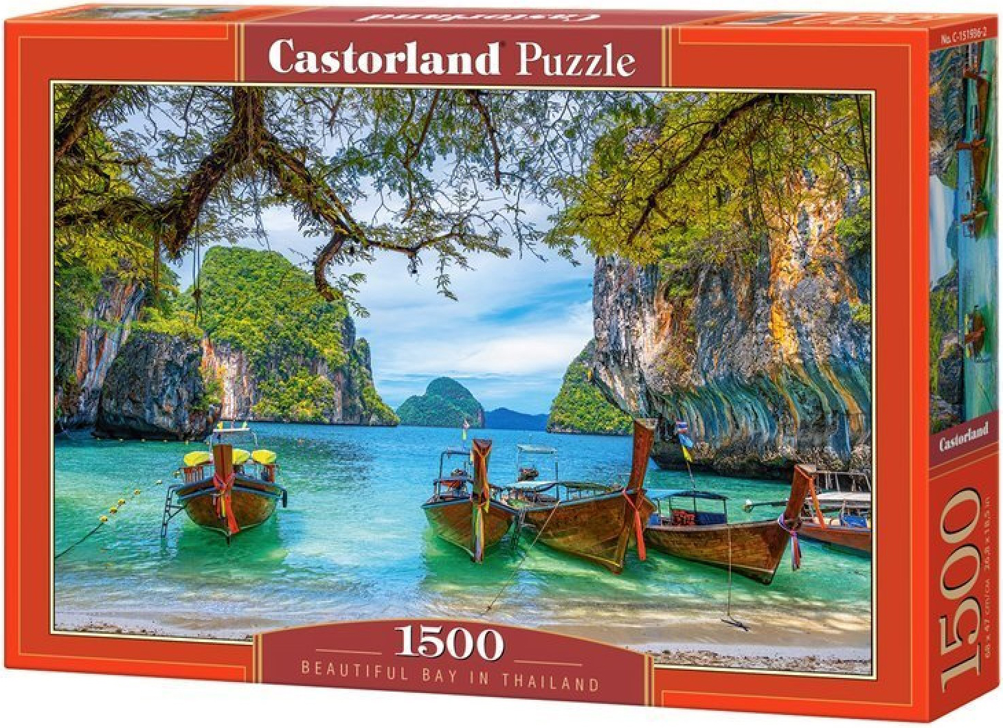 Puzzle Castorland din 1500 de piese - Beautiful Bay in Thailand