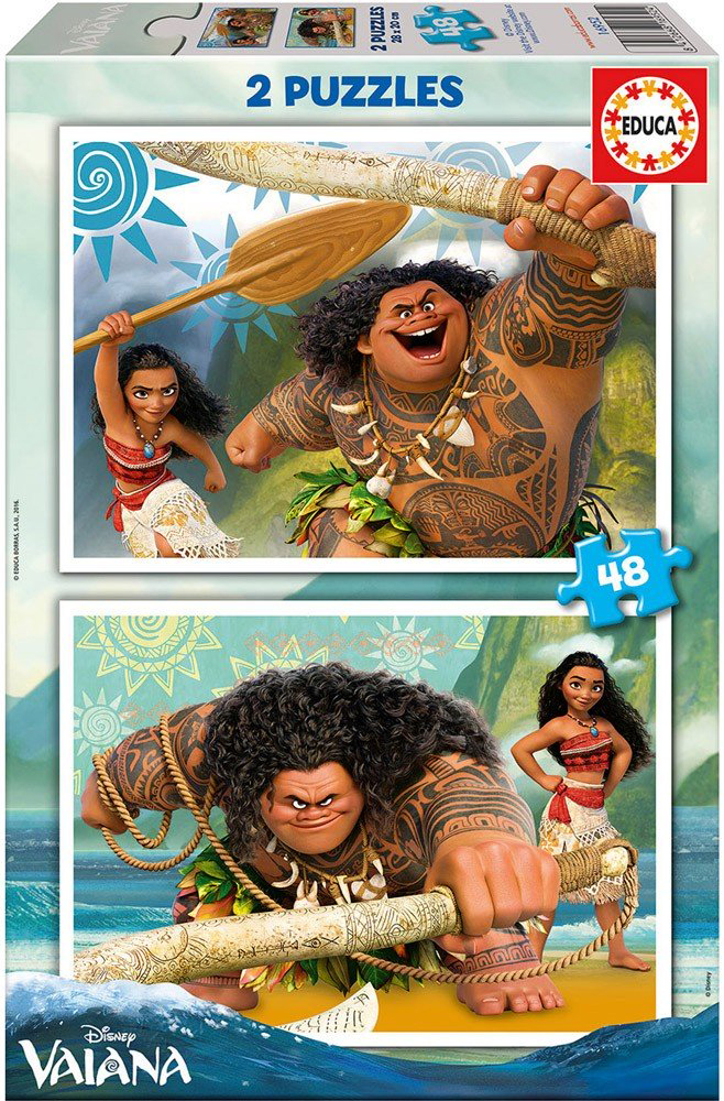 Puzzle Educa din 2 x 48 de piese - Vaiana