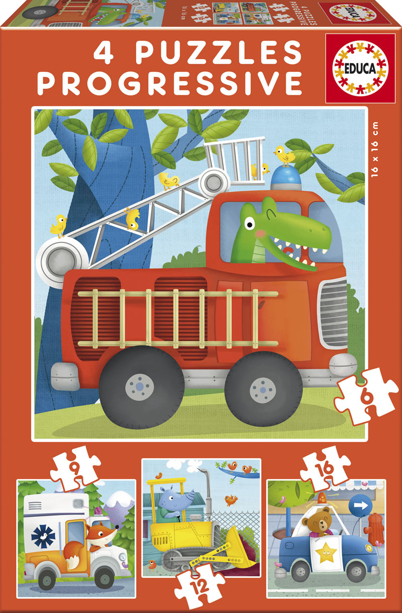 Puzzle Educa 4 in 1 - Rescue Patrol