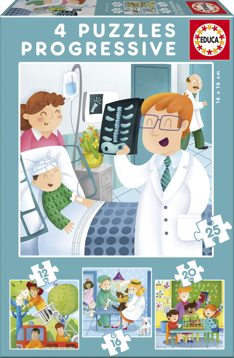Puzzle Educa 4 in 1 - I want to Be
