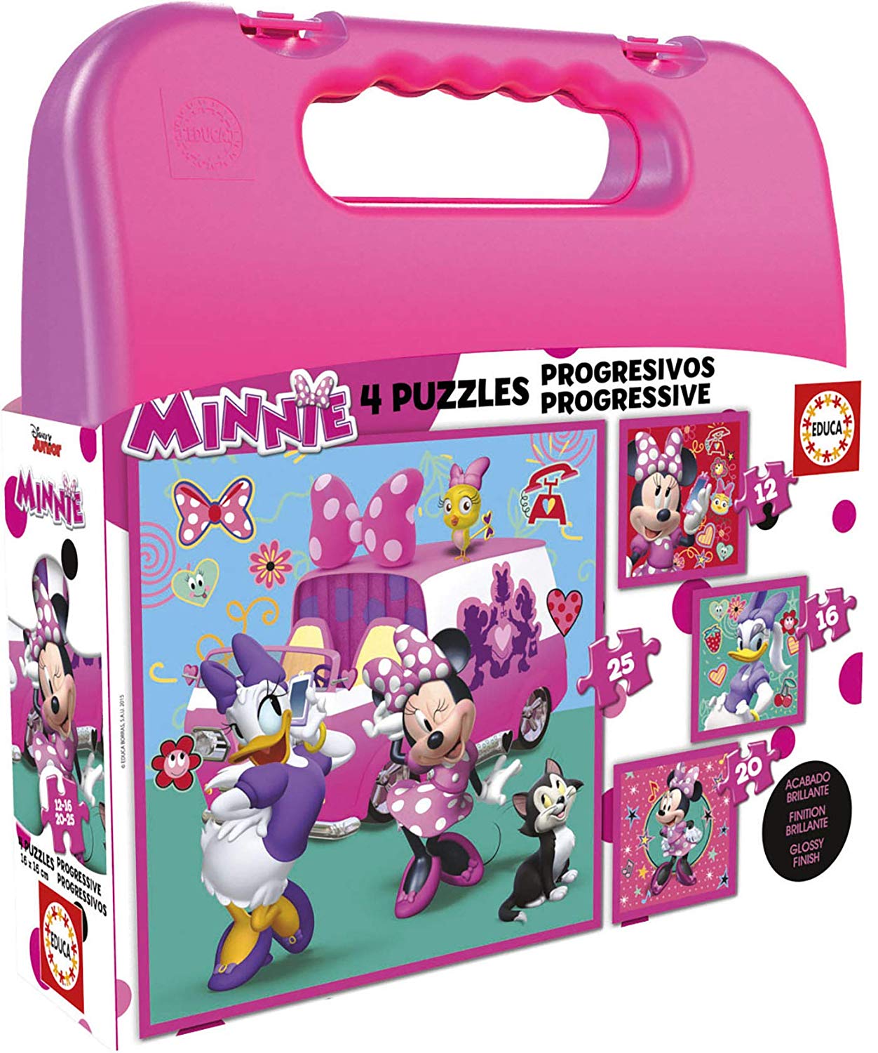 Puzzle in cutie  Educa 4 in 1 -Minnie and friends
