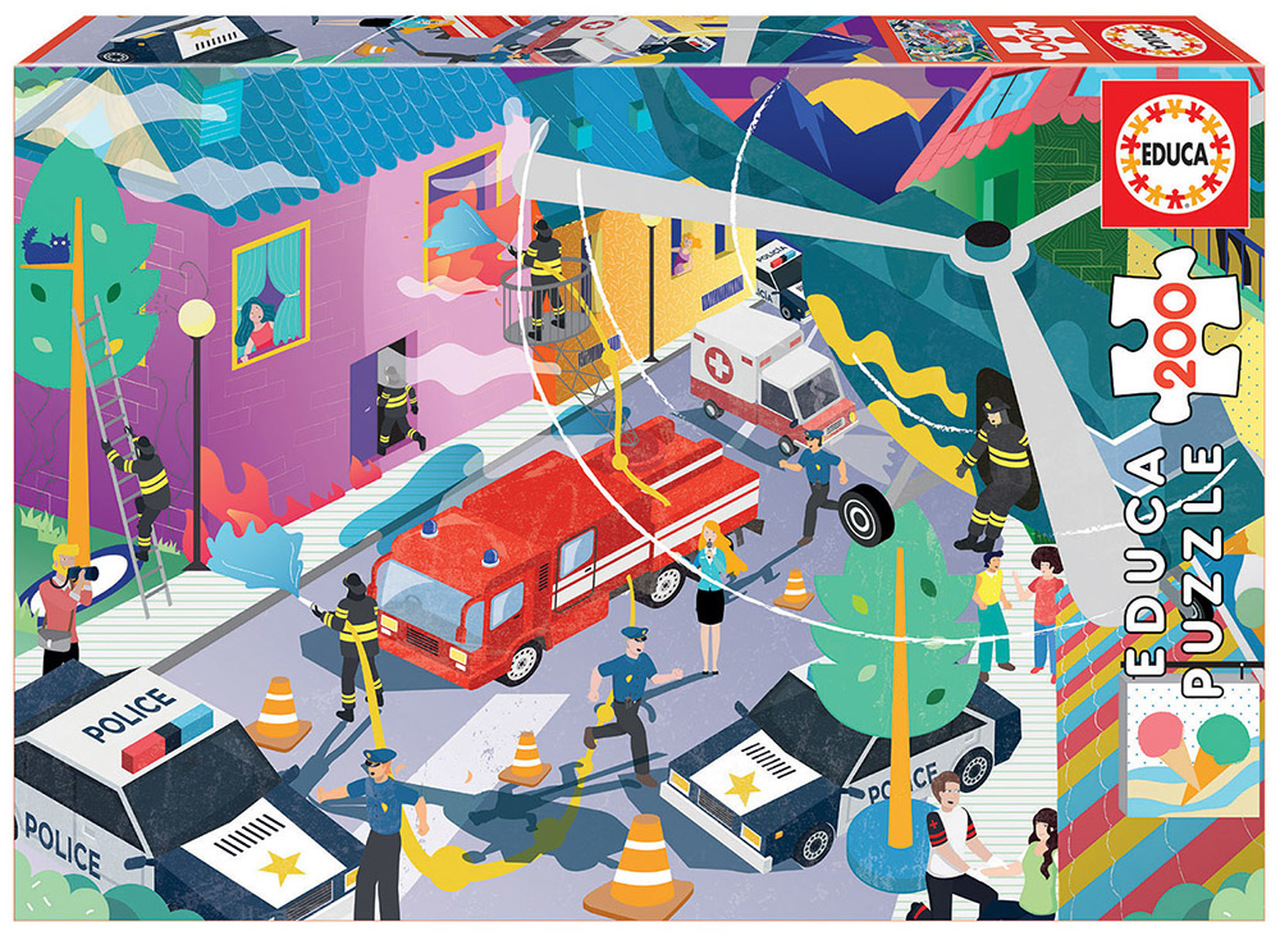 Puzzle Educa din 200 de piese - Emergency Services