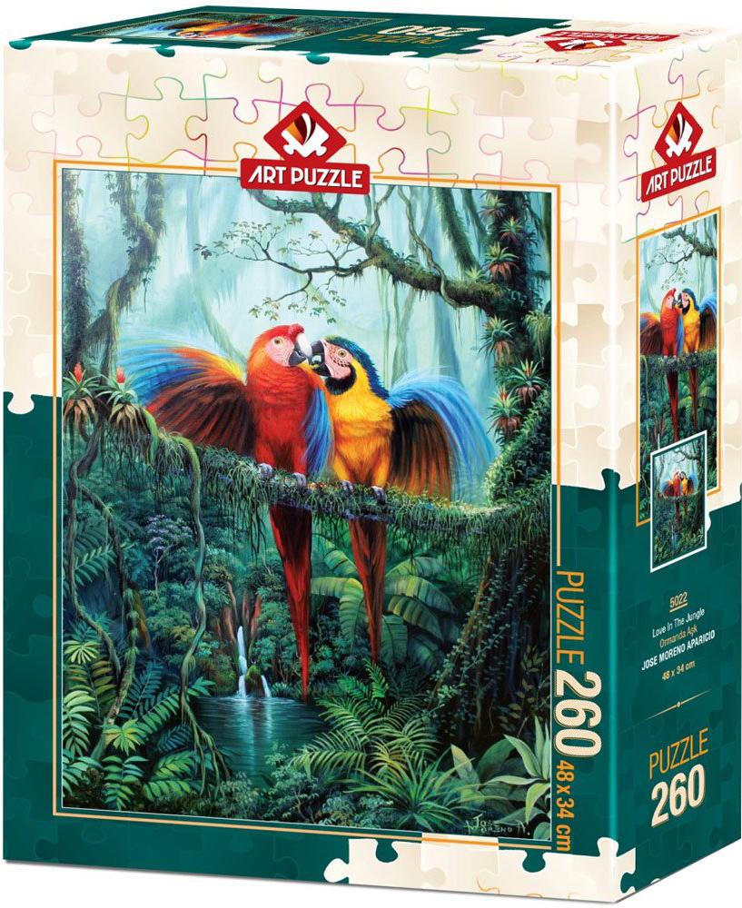Puzzle Art Puzzle din 260 de piese - Love In The Jungle