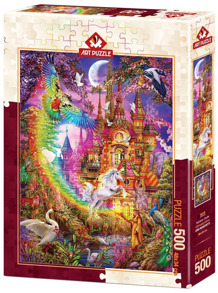 Puzzle Art Puzzle din 500 de piese - Castel Curcubeu