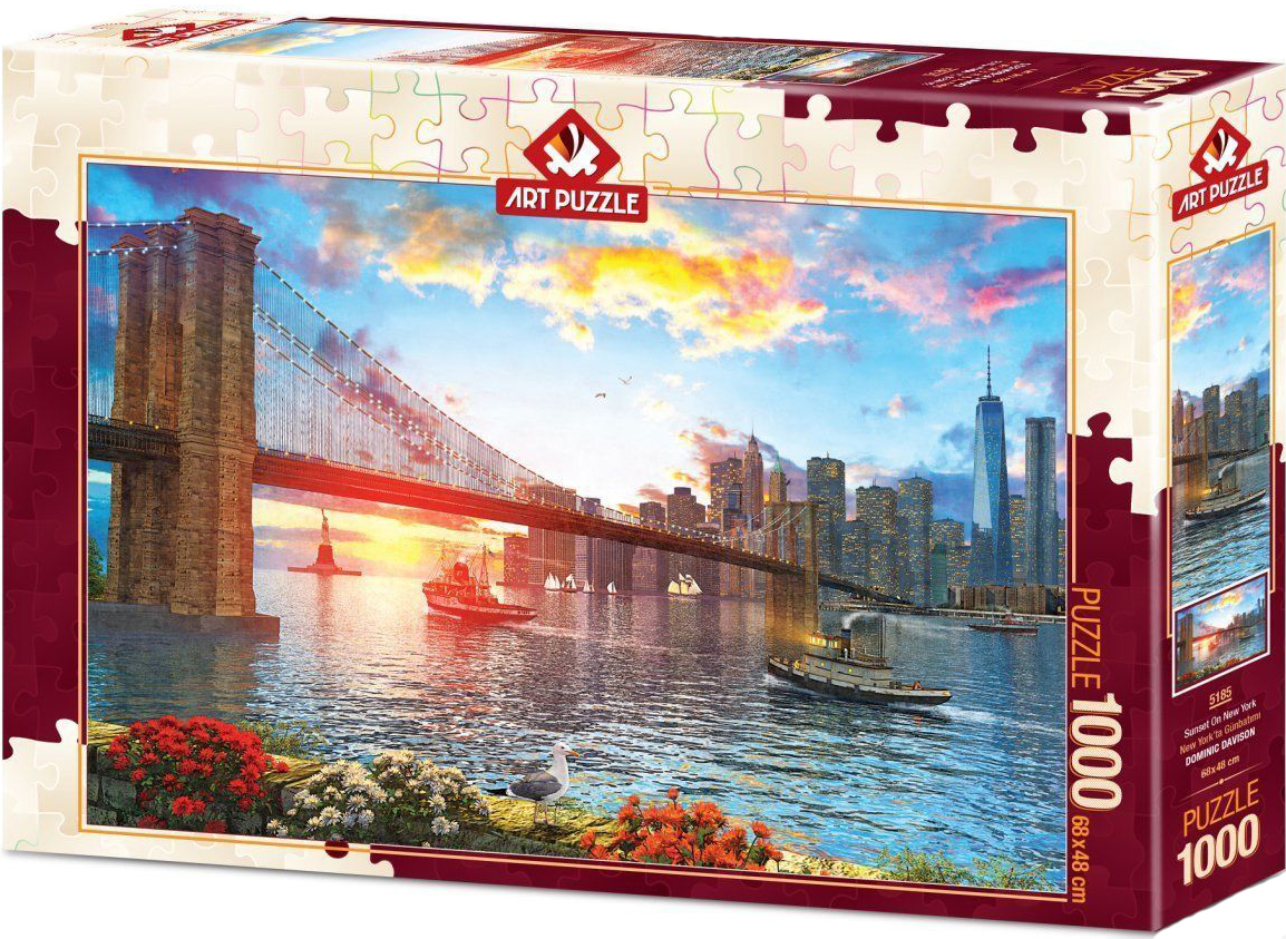 Puzzle Art Puzzle din 1000 de piese - Sunset On New York