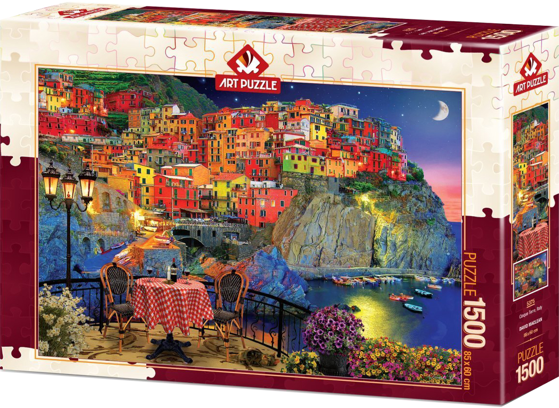 Puzzle Art Puzzle din 1500 de piese - Cinque Terre, Italy. David M.