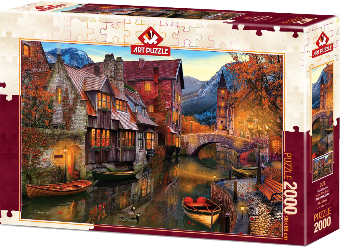 Puzzle Art Puzzle din 2000 de piese - Canal Homes, David M.