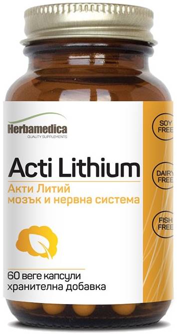 Acti Lithium, 60 capsule vege, Herbamedica