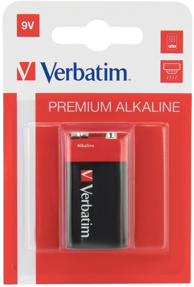 Baterie alcalină  Verbatim - 9V, 1 buc.