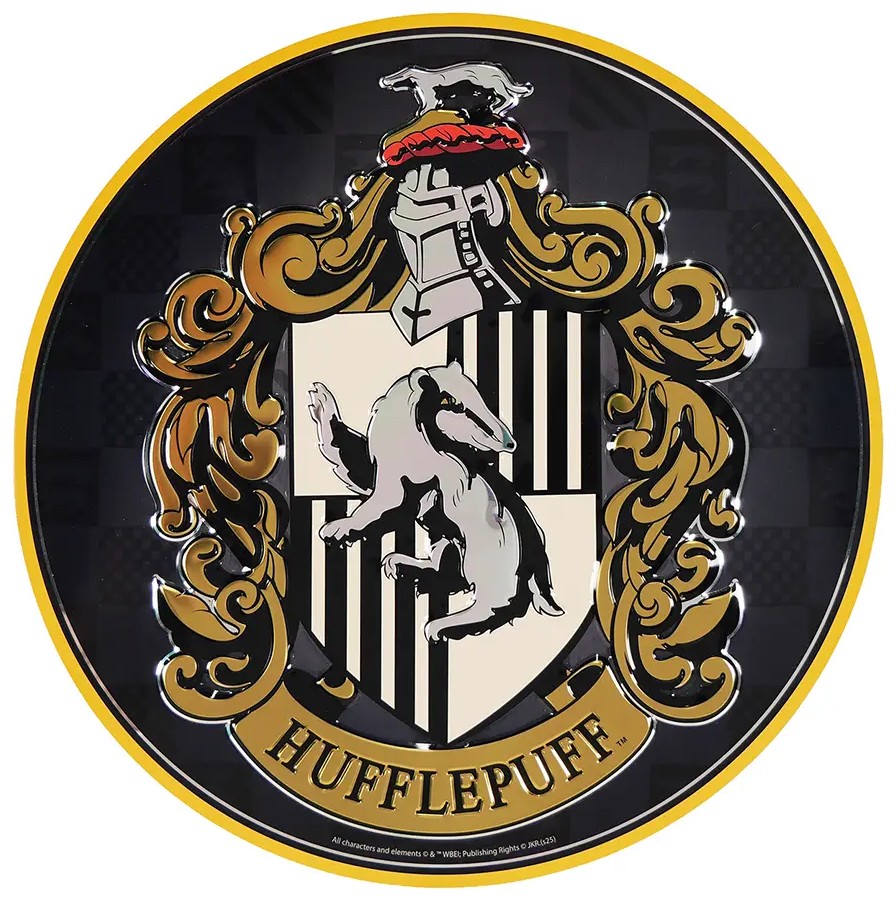 Poster din aluminiu Moriarty Art Project Movies: Harry Potter - Hufflepuff